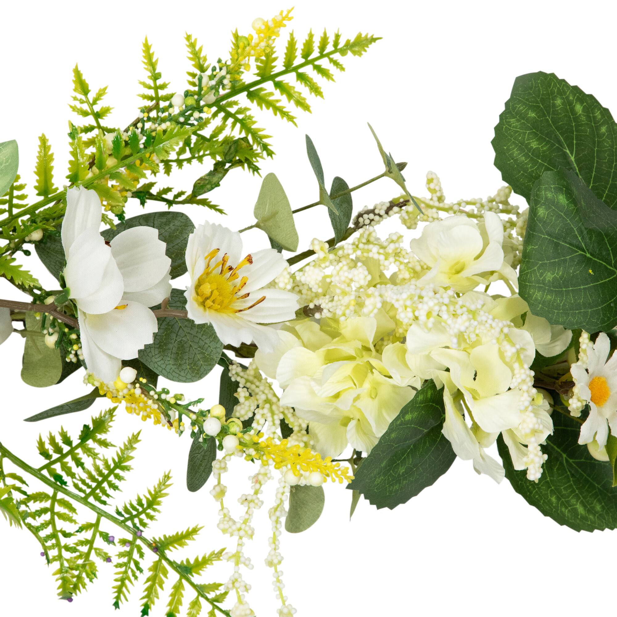 5ft. Hydrangea & Eucalyptus Artificial Floral Spring Garland